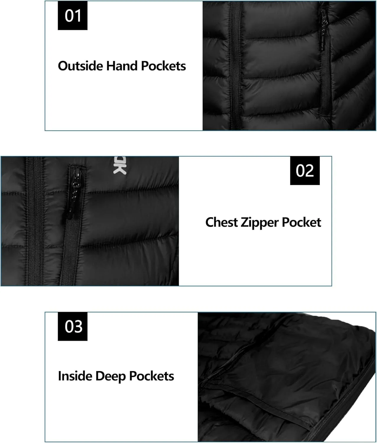 Little Donkey Andy Kids Boys Packable Hooded Puffer Jacket Children Lightweight Puffer Coat Winter 6-14Years