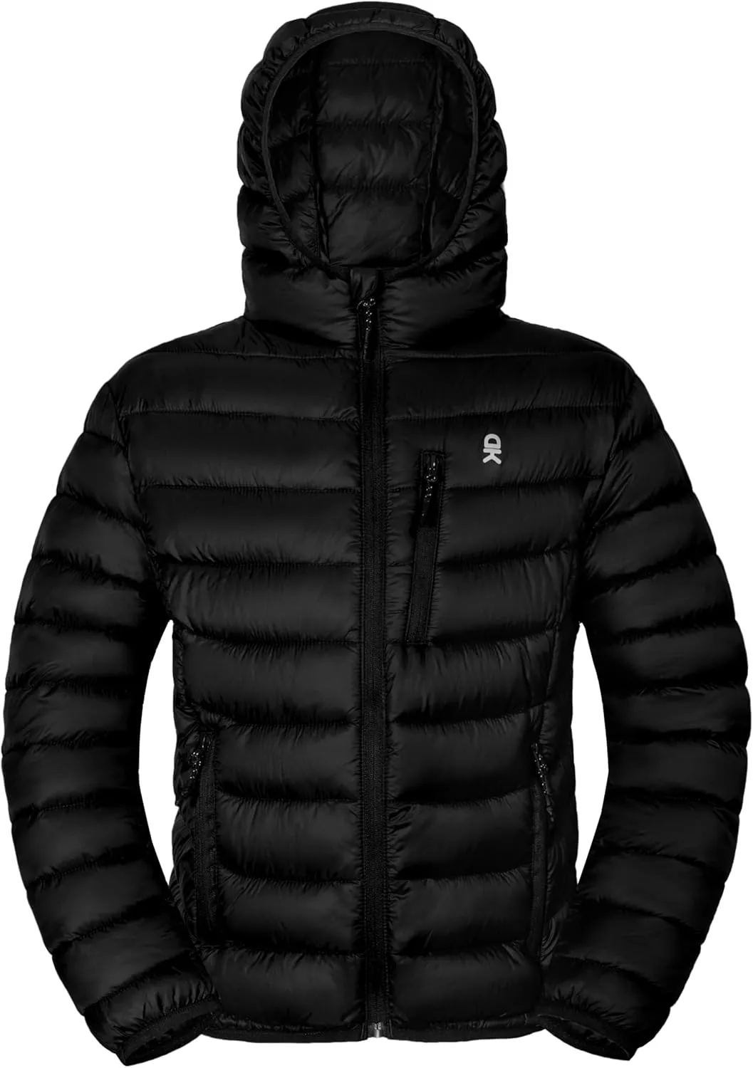 Little Donkey Andy Kids Boys Packable Hooded Puffer Jacket Children Lightweight Puffer Coat Winter 6-14Years