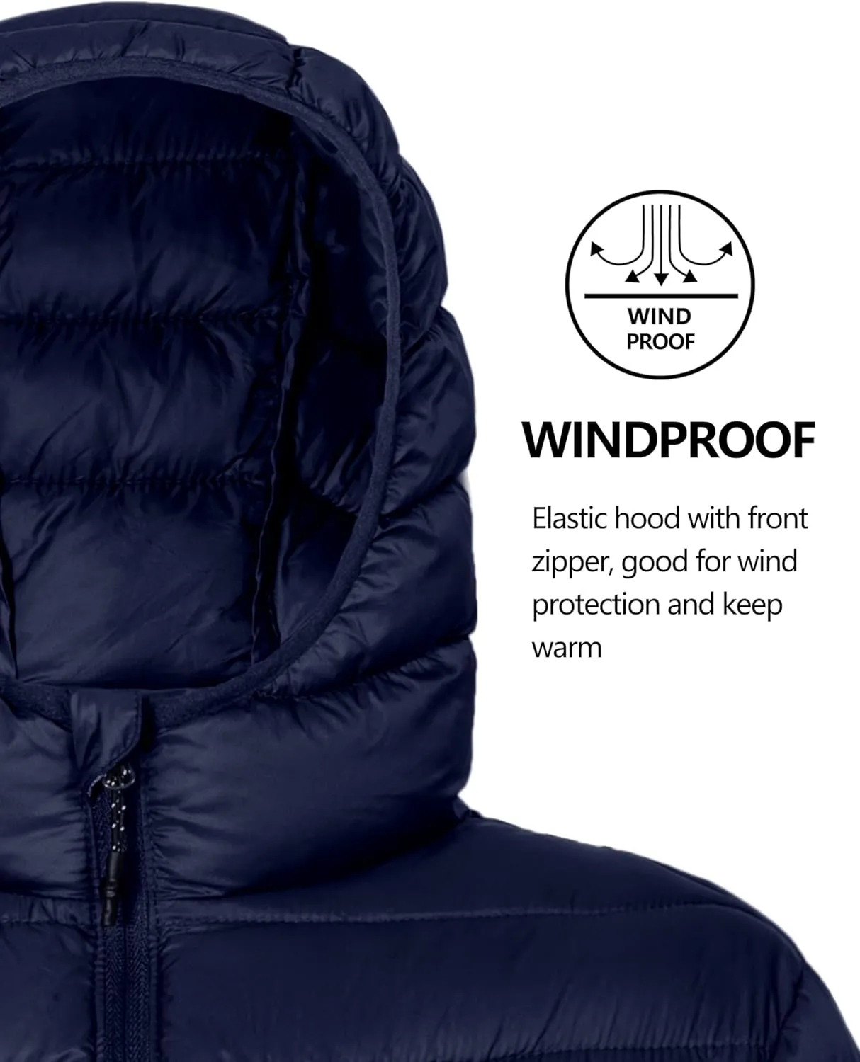 Little Donkey Andy Kids Boys Packable Hooded Puffer Jacket Children Lightweight Puffer Coat Winter 6-14Years