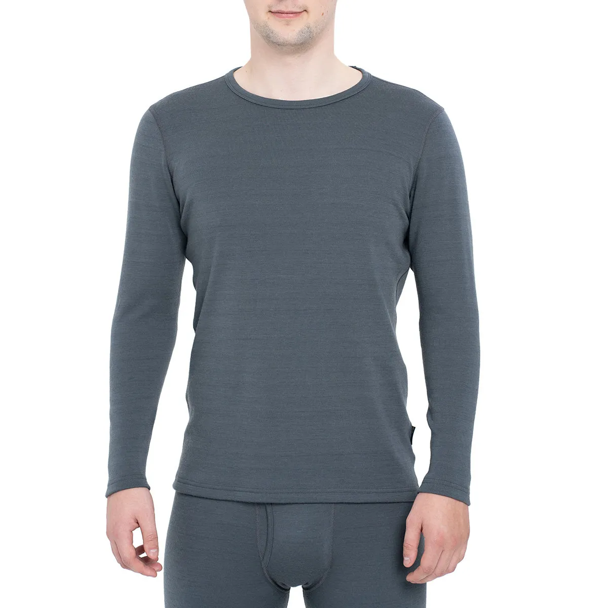 MENIQUE Long Sleeve Crew Perfect Grey