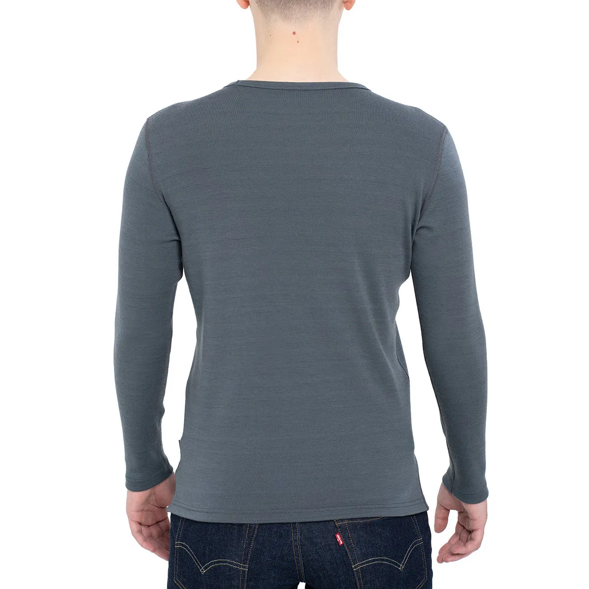 MENIQUE Long Sleeve Crew Perfect Grey