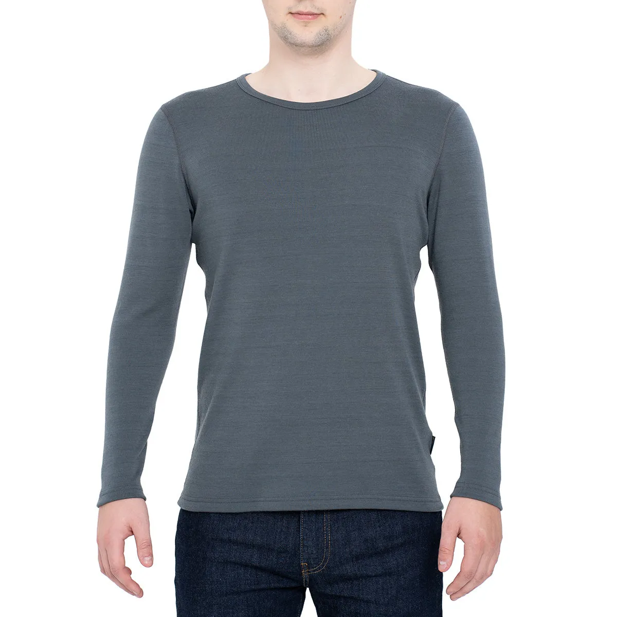 MENIQUE Long Sleeve Crew Perfect Grey