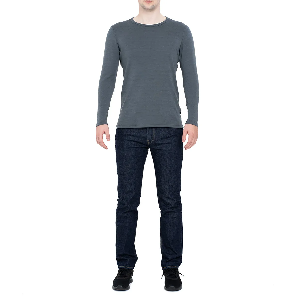 MENIQUE Long Sleeve Crew Perfect Grey