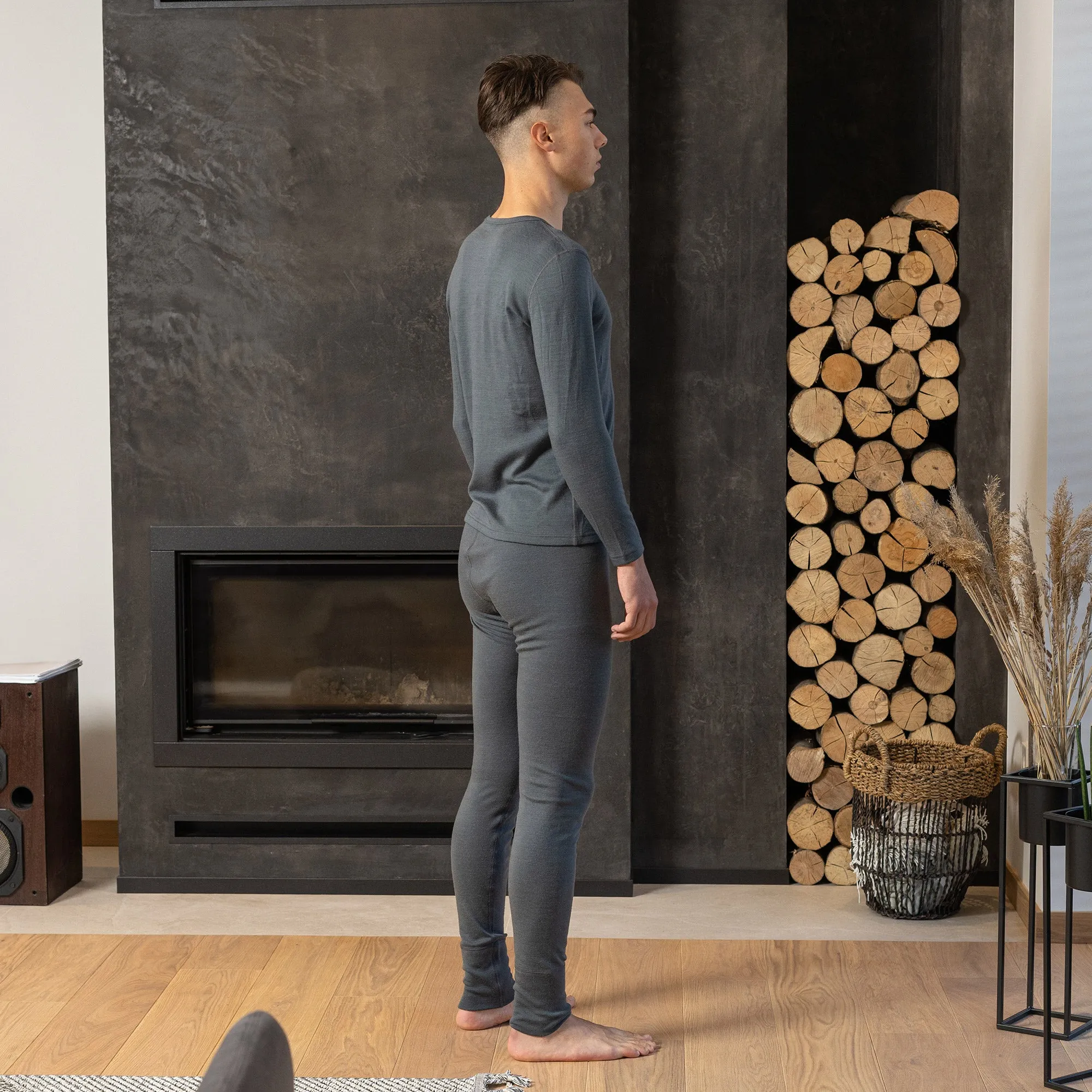 Men's 250 Long Sleeve & Bottom 2-Piece Perfect Grey