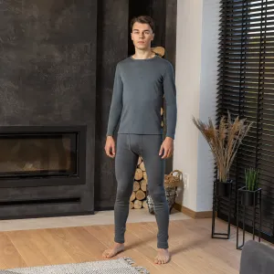 Men's 250 Long Sleeve & Bottom 2-Piece Perfect Grey