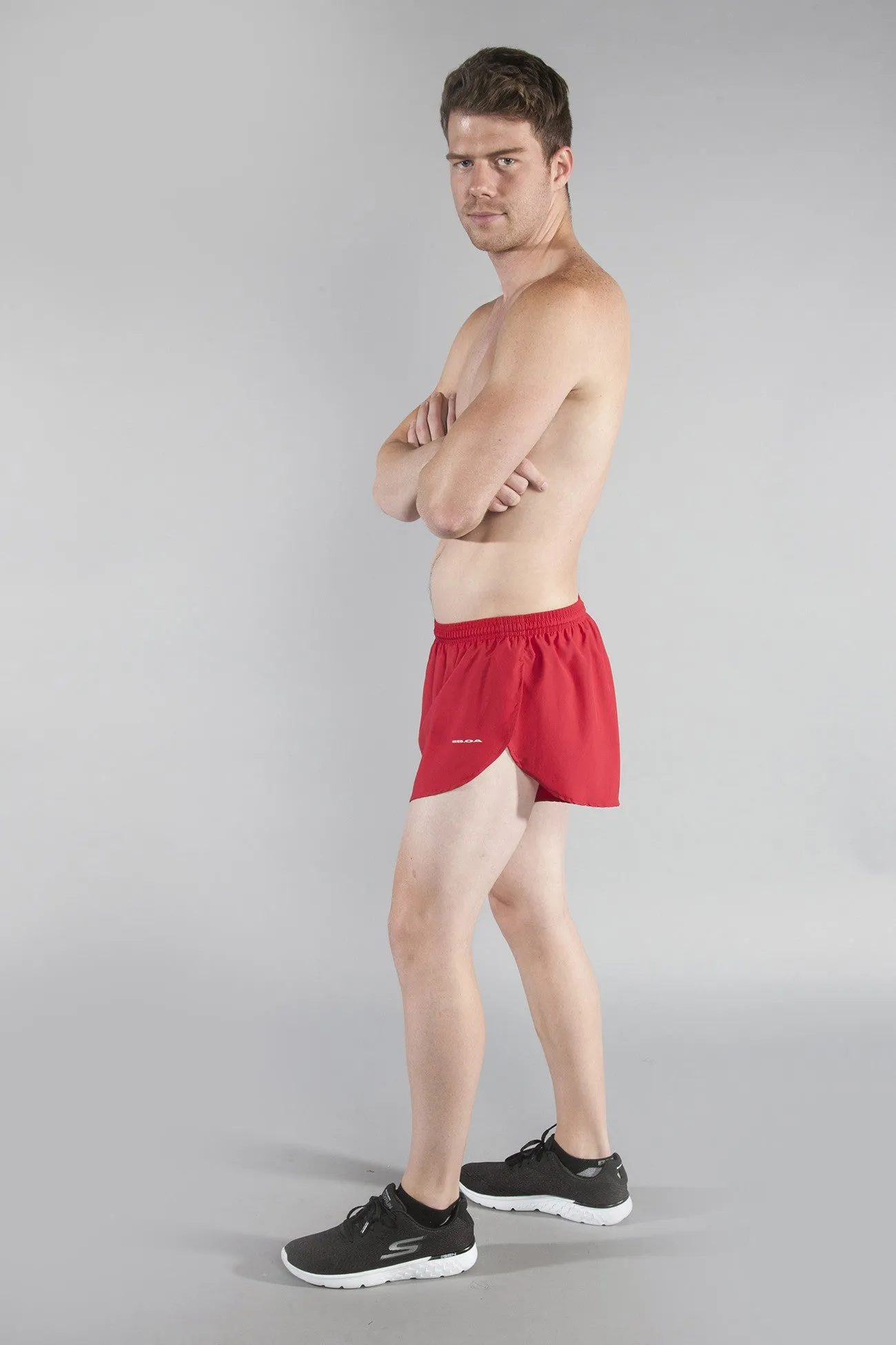 Men's Flag 1" Elite Split Shorts [A-B] - Arkansas
