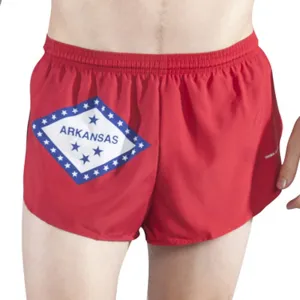 Men's Flag 1" Elite Split Shorts [A-B] - Arkansas