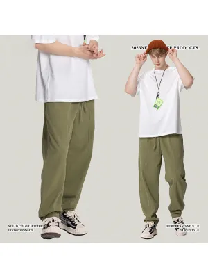 Men'S Straight Solid Joggers