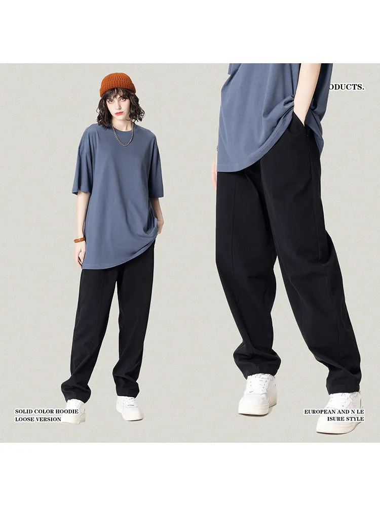Men'S Straight Solid Joggers