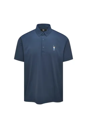 Midnight Navy Men's Snap Placket Polo