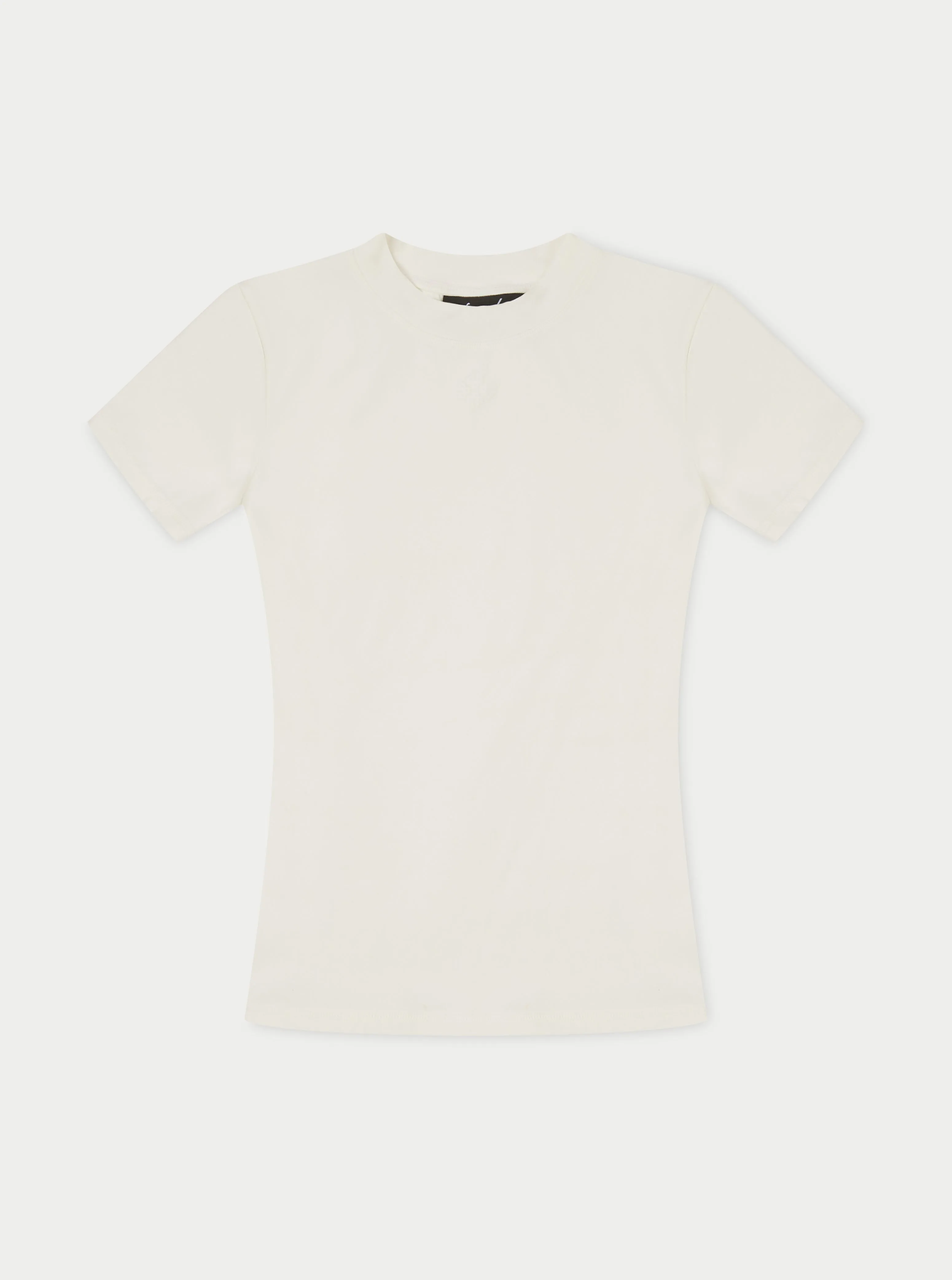 SCULPTING STRETCH EMBLEM BABY TEE - OFF WHITE