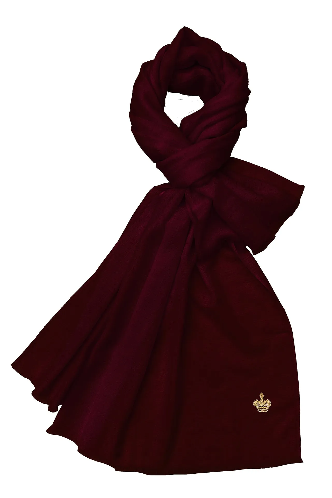 The Crown | Diamond Weave Pure Cashmere Personalized Shawl