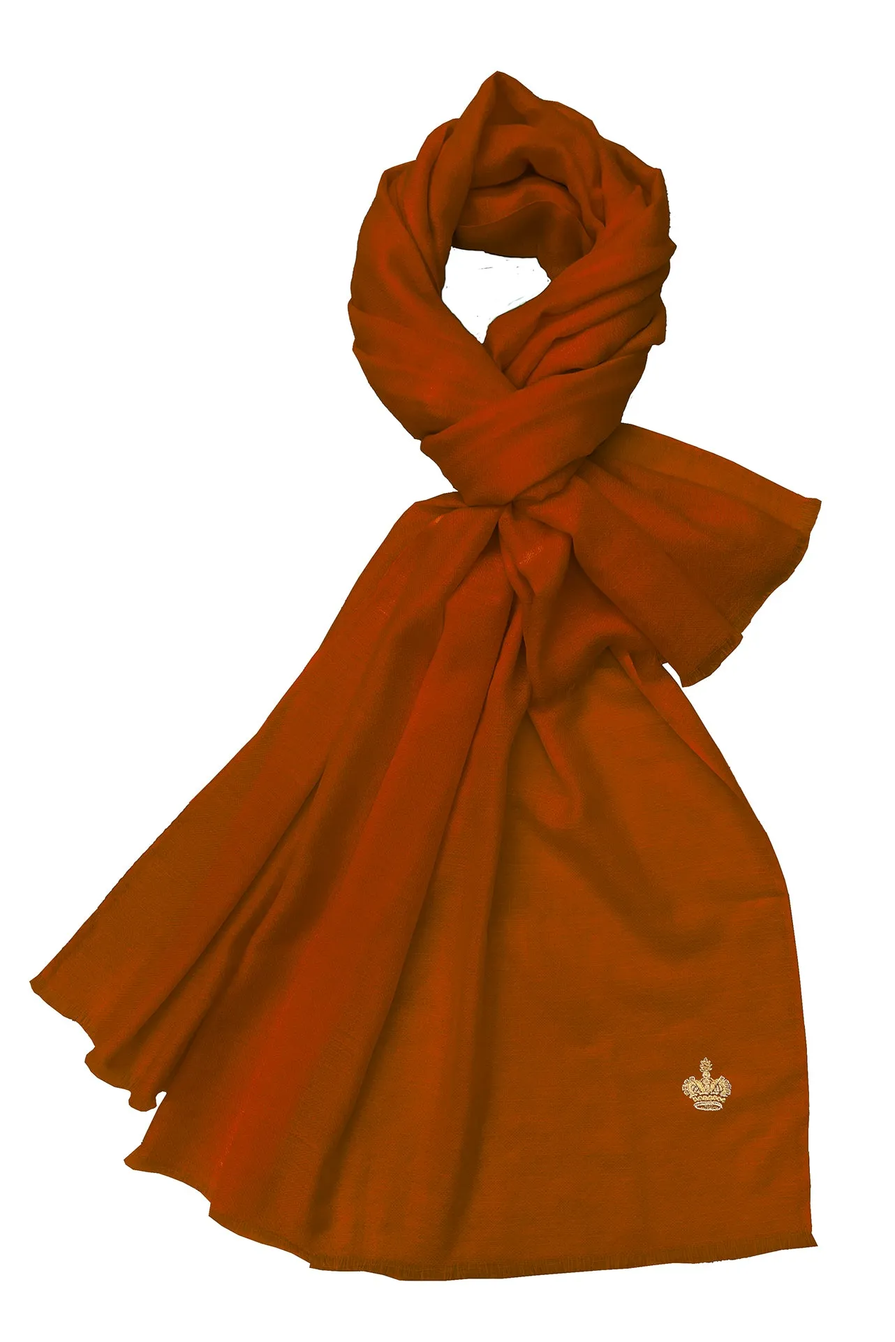 The Crown | Diamond Weave Pure Cashmere Personalized Shawl