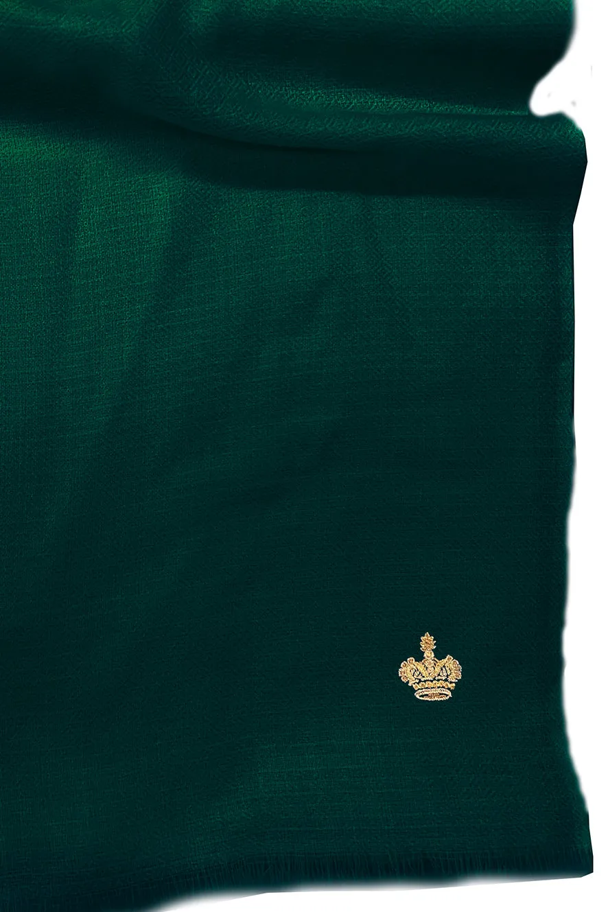 The Crown | Diamond Weave Pure Cashmere Personalized Shawl
