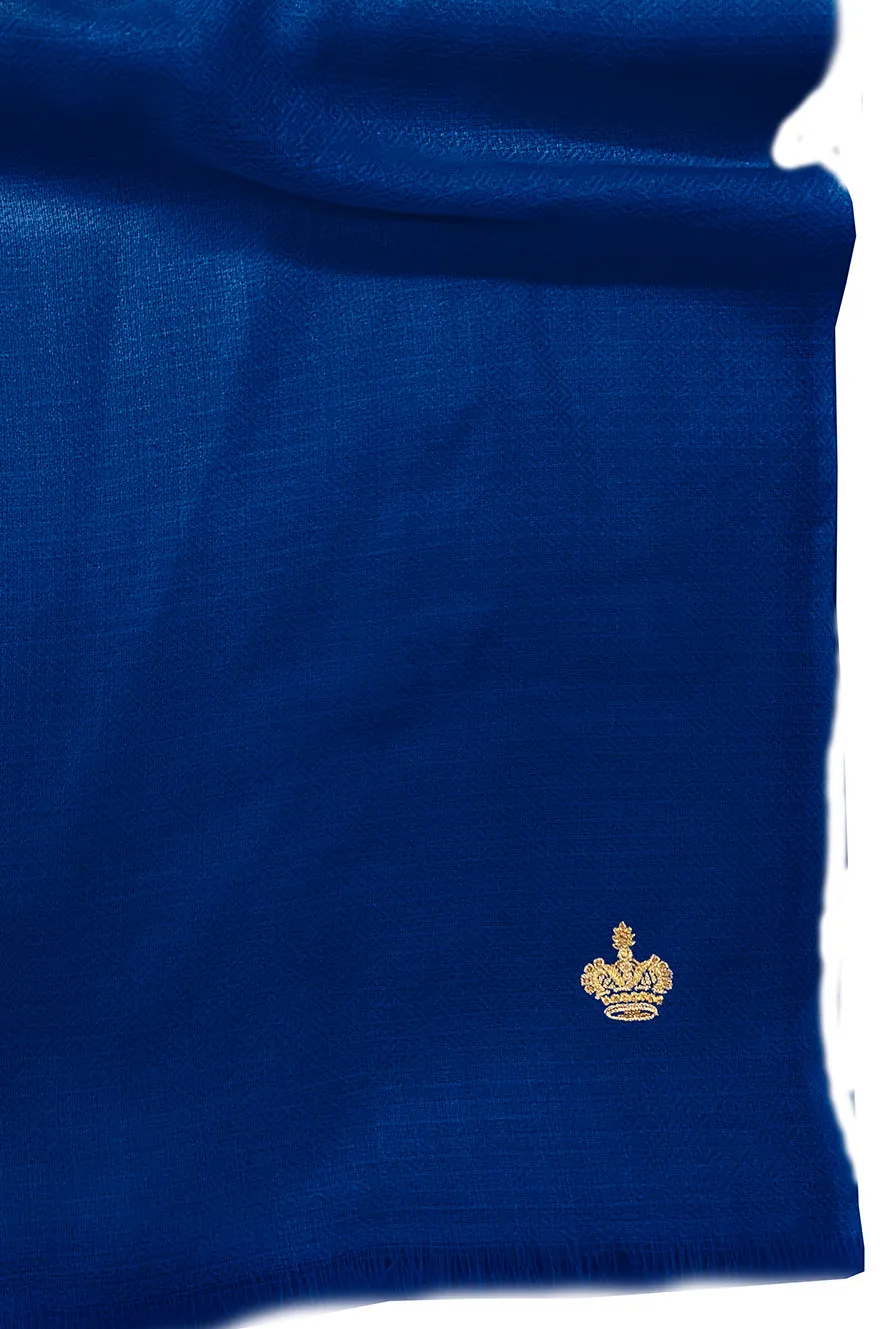 The Crown | Diamond Weave Pure Cashmere Personalized Shawl