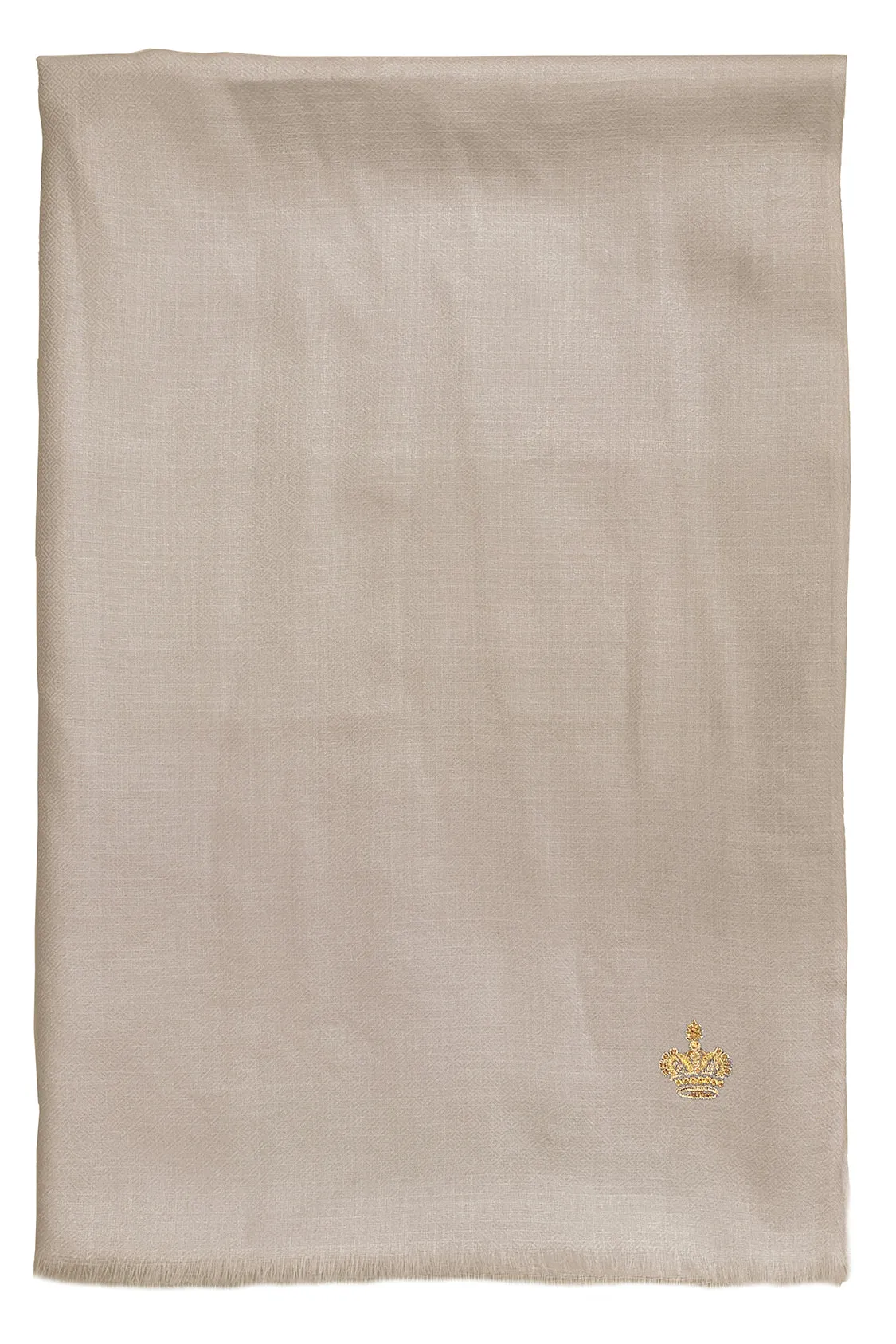 The Crown | Diamond Weave Pure Cashmere Personalized Shawl