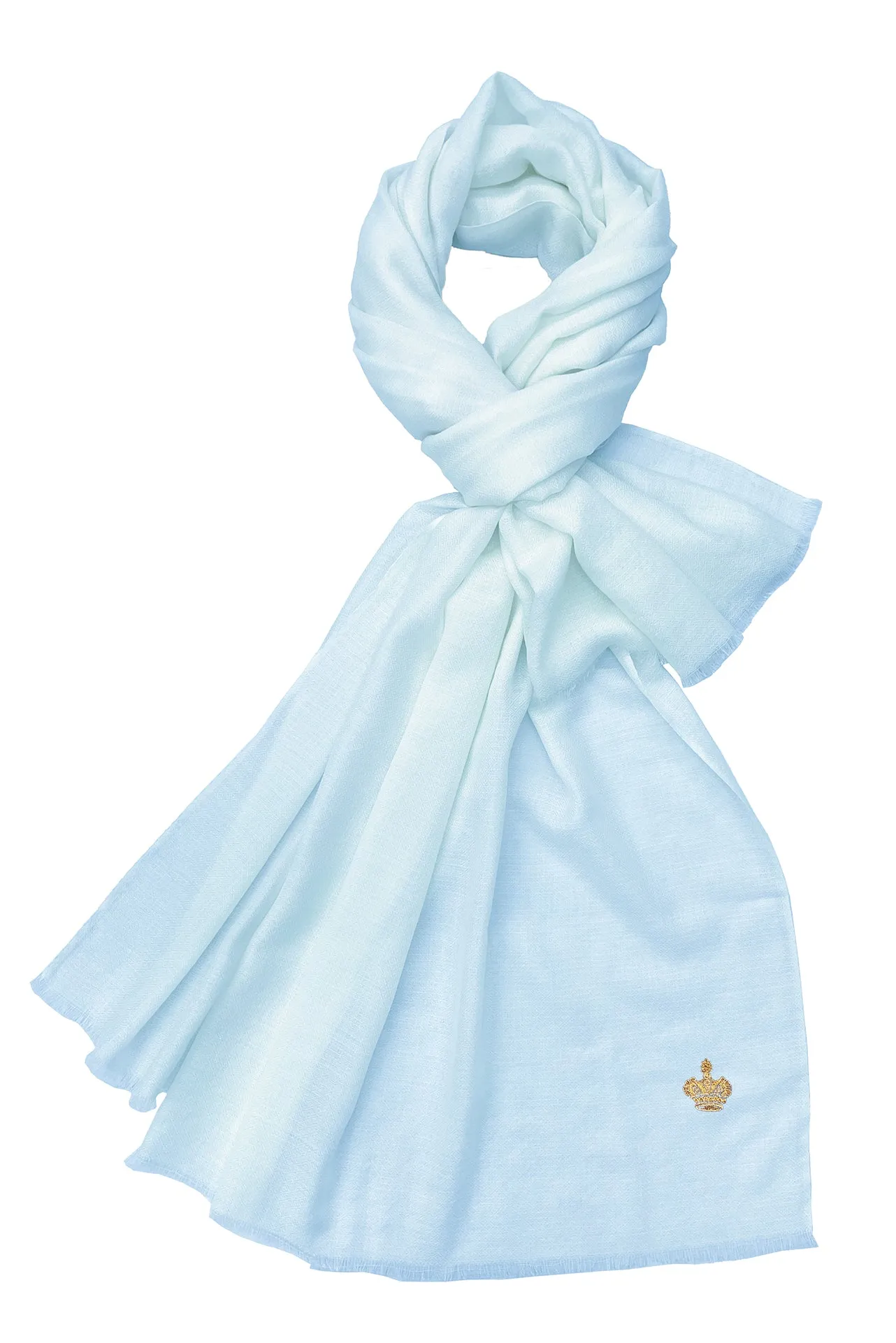 The Crown | Diamond Weave Pure Cashmere Personalized Shawl