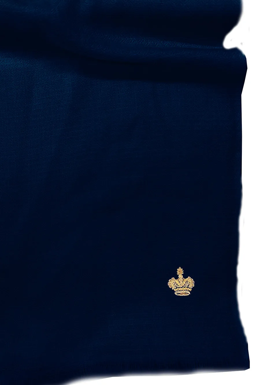 The Crown | Diamond Weave Pure Cashmere Personalized Shawl