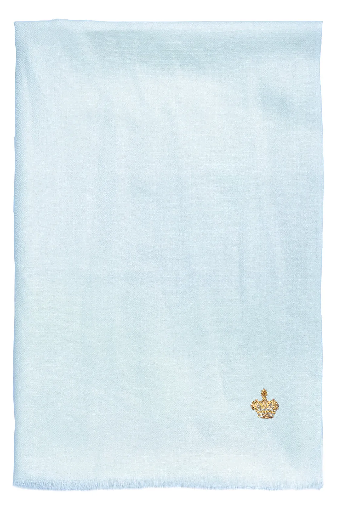 The Crown | Diamond Weave Pure Cashmere Personalized Shawl