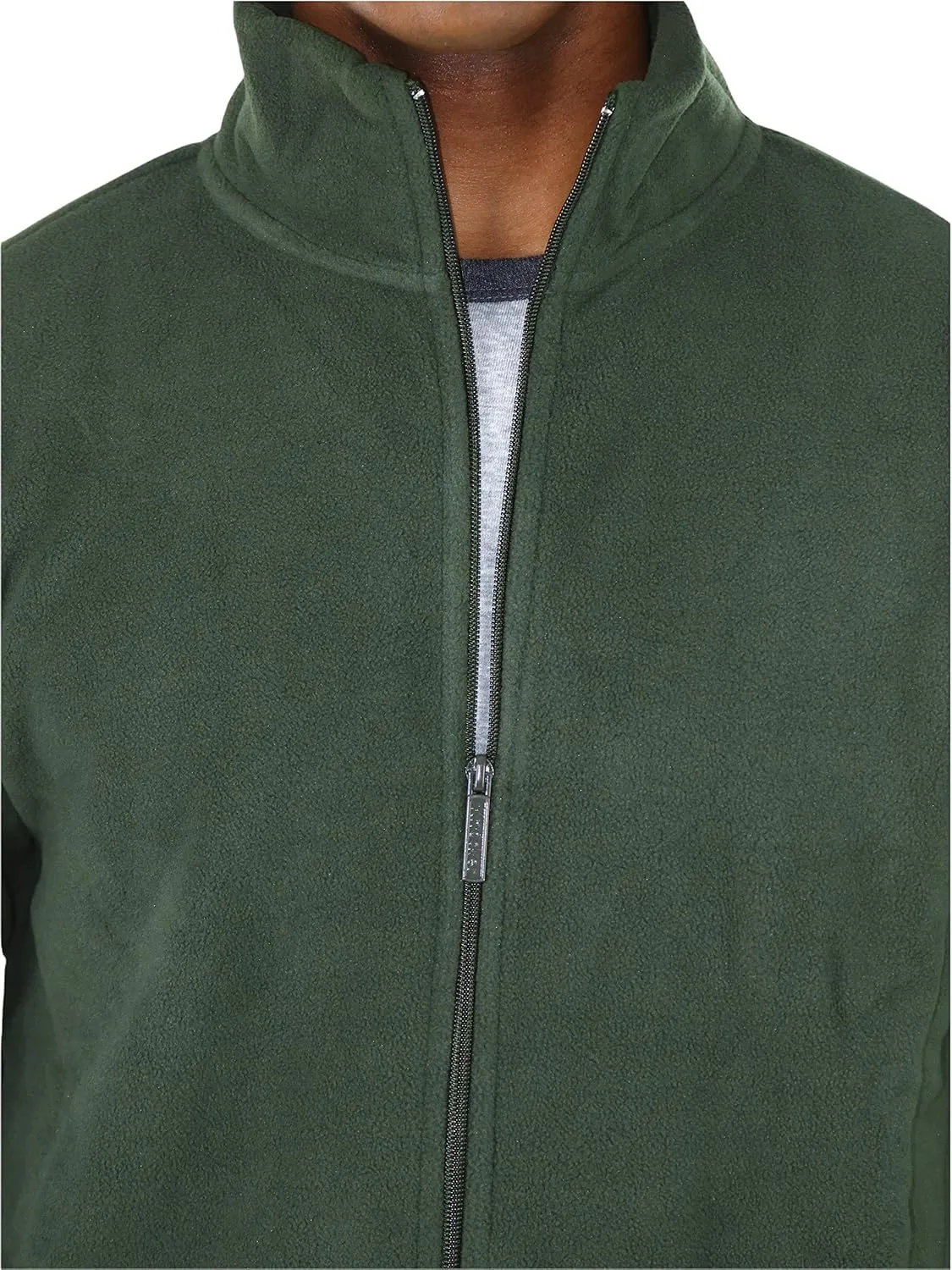 ToBeInStyle Men's Zip Up Long Sleeve High Collar Polar Fleece Jacket