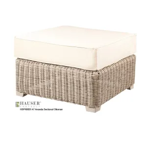 Veranda Ottoman, Driftwood
