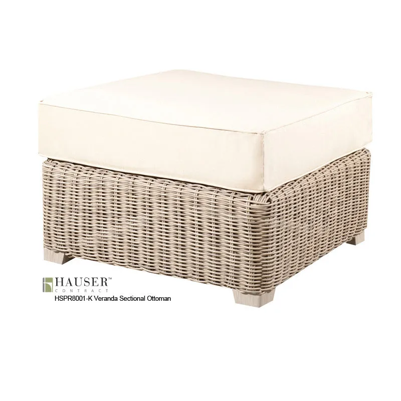 Veranda Ottoman, Driftwood