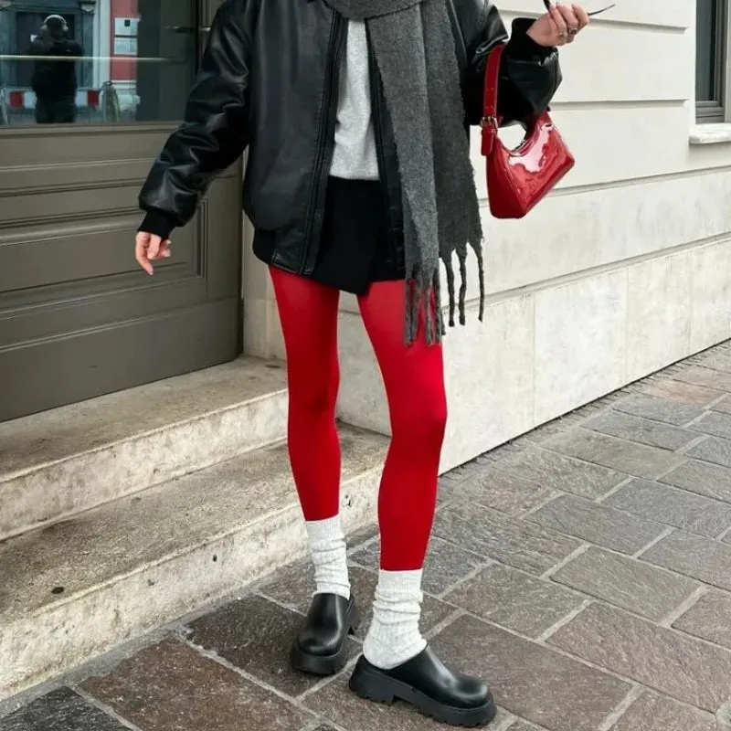 Vibrant Collection of Women's Candy-Colored Tights
