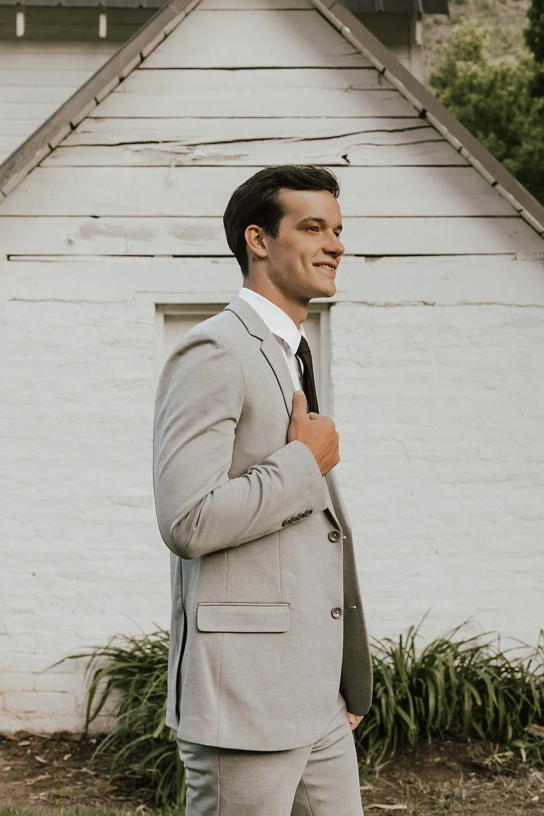 Washable 2-Pant Flex Suit Light Grey