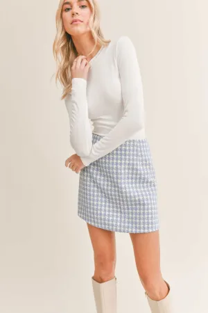 Women's Crewneck Long Sleeve Basic Top | Sadie & Sage | White